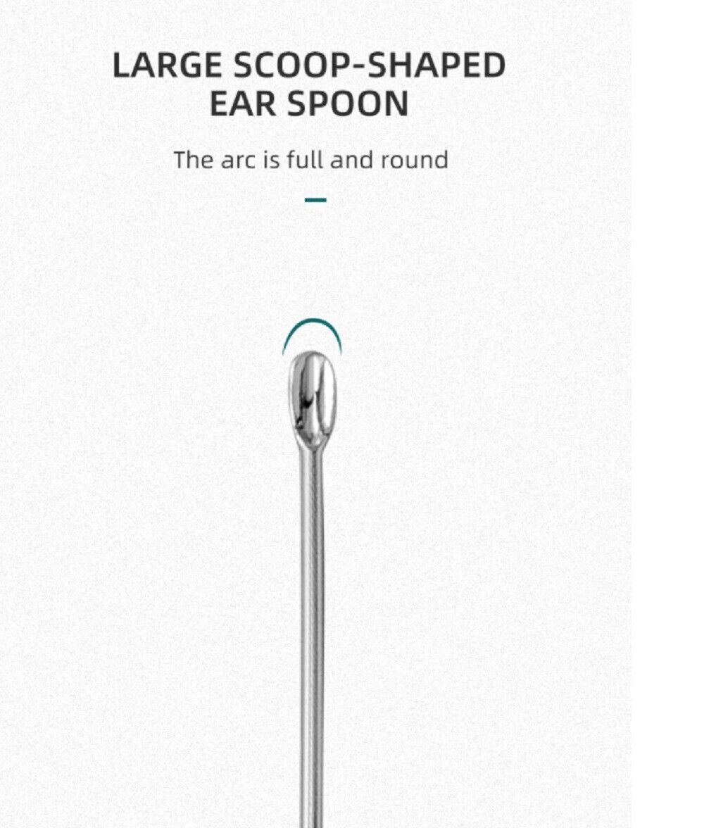 Q-Grip Ear Wax Remover Kit – Spiral Ear Picker Spoon, Reusable Ear Cleaner