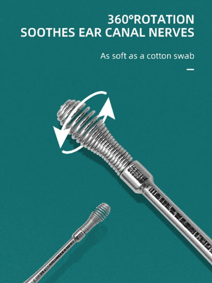 Q-Grip Ear Wax Remover Kit – Spiral Ear Picker Spoon, Reusable Ear Cleaner